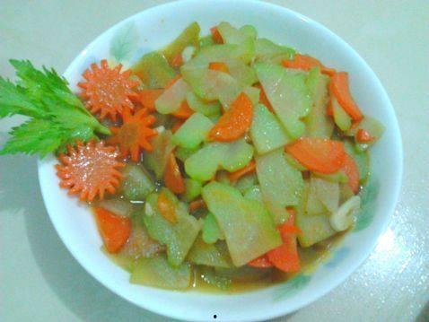 烧菜吃的佛手瓜,家常烧菜新宠